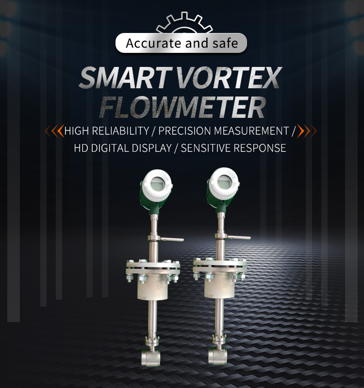 Vortex Flowmeter Inserts, Easy To Operate, with 4-20mA Current Output ...