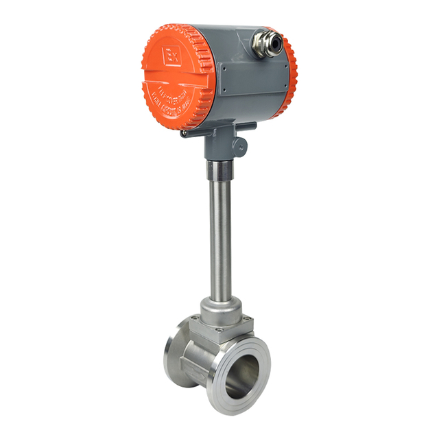 Clamp Type, Temperature And Pressure Compensation, RS485 Vortex Flowmeter, 4-20mA Signal Output Vortex Flowmeter